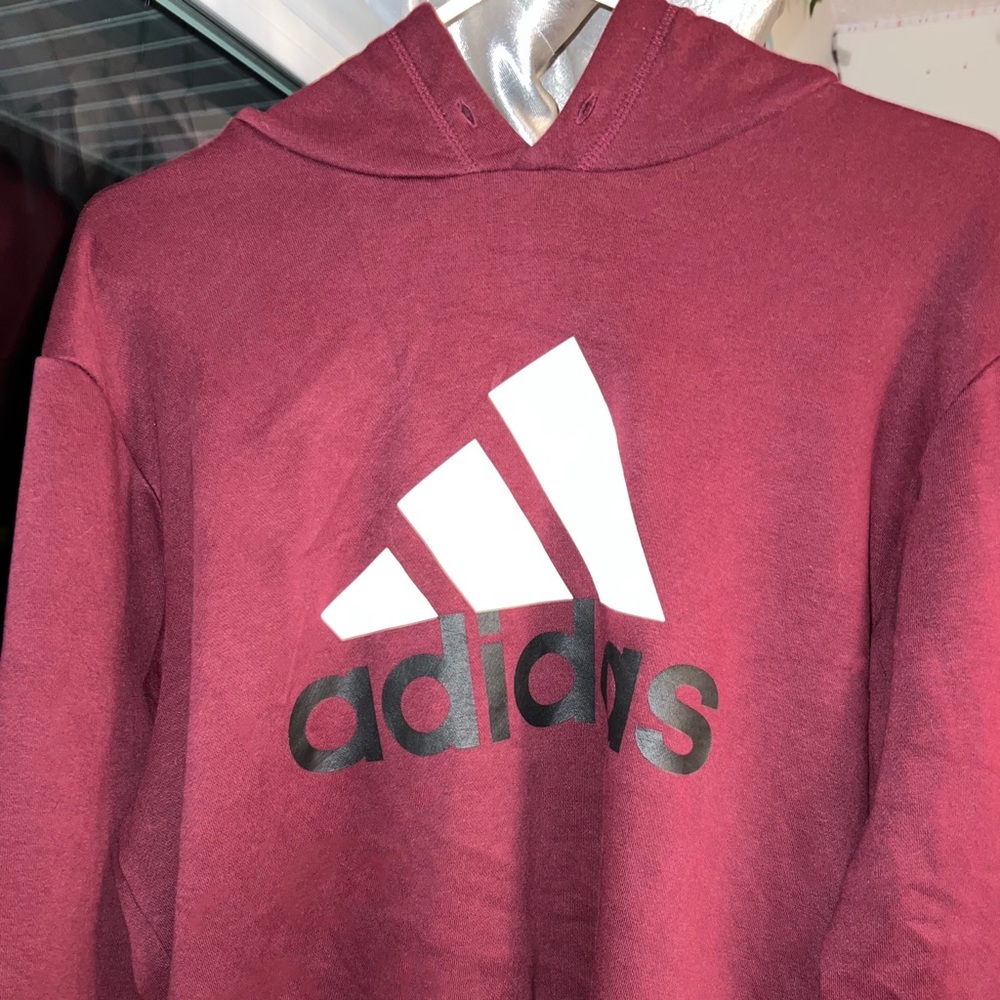 Red Adidas Hoodie M
